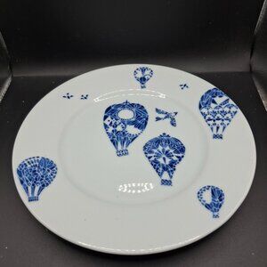 Ikea Promenade Hot Air Balloon Patterned Salad Plate Made in Turkey Set of 2